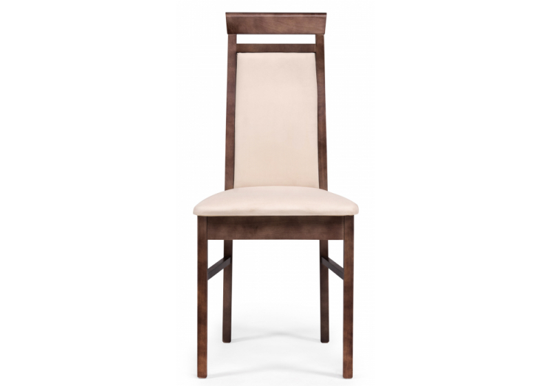 Стул деревянный Амиата бежевый / орех (45x50x99)