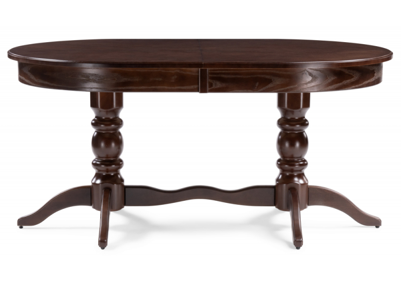 Стол деревянный Дейвер 160(220)х100 орех темный (100x76)
