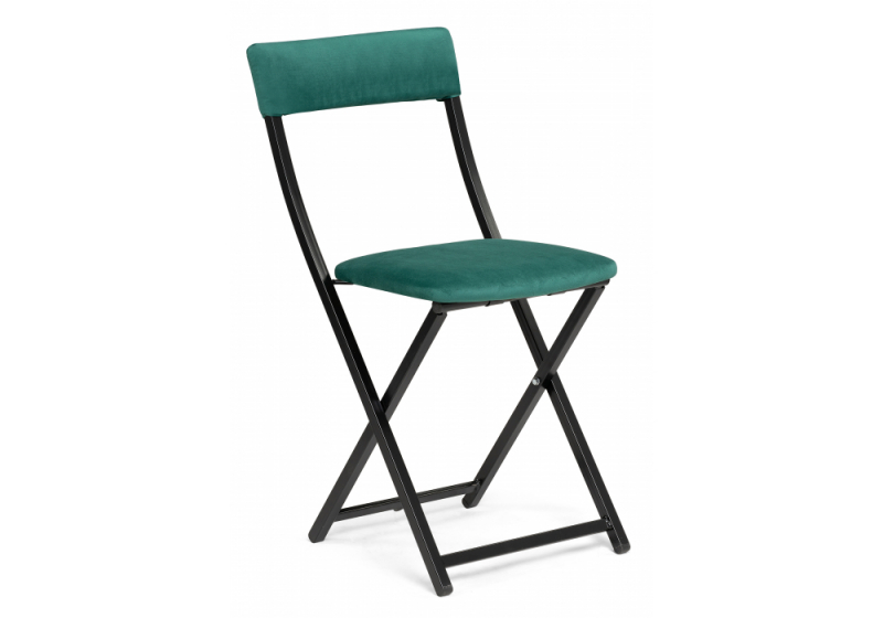 Стул на металлокаркасе Elevis зеленый / черный (38,5x52,5x77,5). 