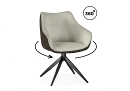 Стул на металлокаркасе Kansas brown / cream / black (61x62x86)