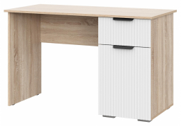 Компьютерный стол Стокгольм СТП03-1200 дуб сонома / line софт пломбир (55x75)