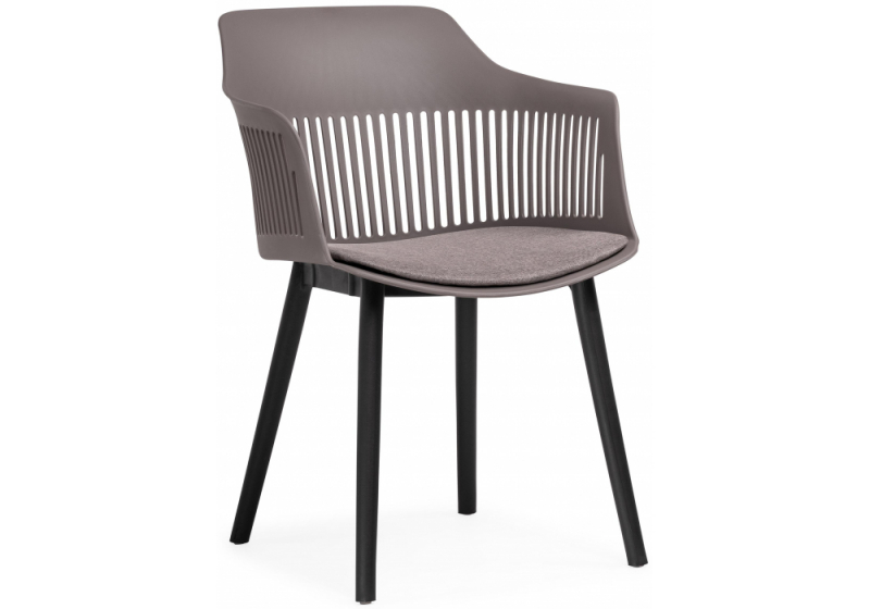 Пластиковый стул Crocs dark gray / black (55x60x76). 