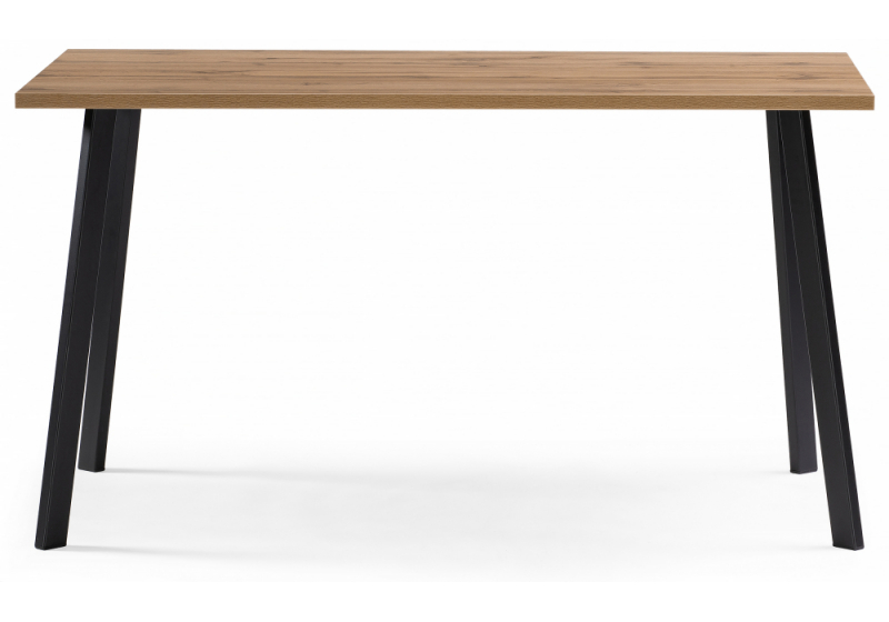 Стол деревянный Тринити Лофт 120x80x75 дуб крафт золотой / черный матовый (80x75)